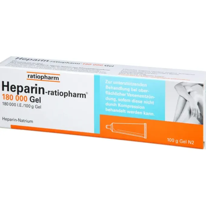 HEPARIN-RATIOPHARM 180.000 I.E. Gel 100 g