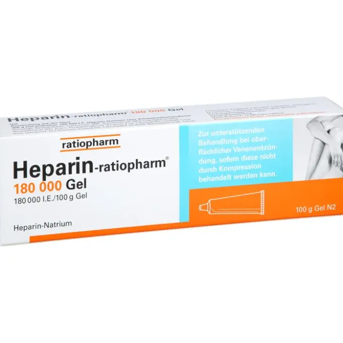 HEPARIN-RATIOPHARM 180.000 I.E. Gel 100 g