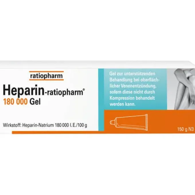 HEPARIN-RATIOPHARM 180.000 I.E. Gel 100 g