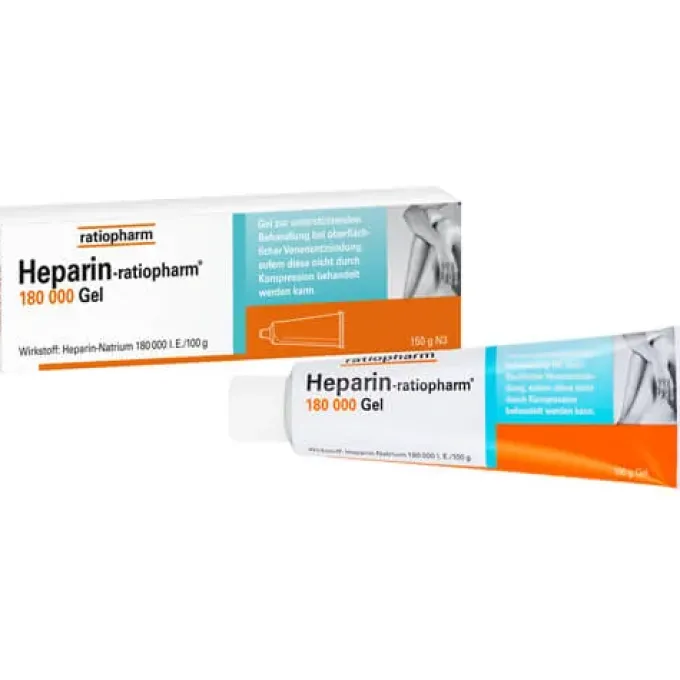 HEPARIN-RATIOPHARM 180.000 I.E. Gel 100 g