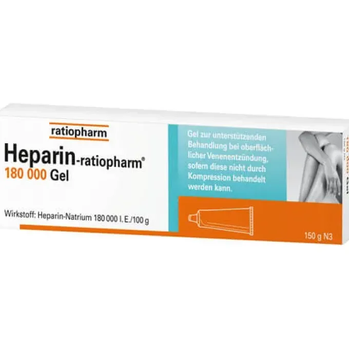 HEPARIN-RATIOPHARM 180.000 I.E. Gel 100 g
