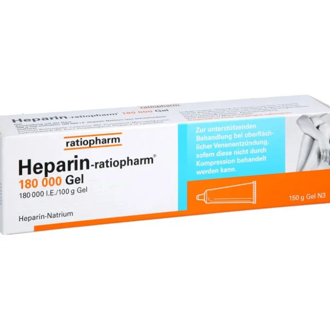 HEPARIN-RATIOPHARM 180.000 I.E. Gel 150 g