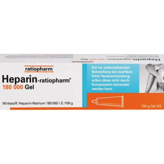 HEPARIN-RATIOPHARM 180.000 I.E. Gel 150 g
