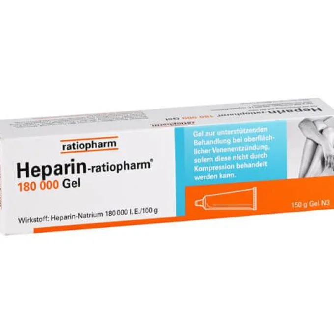 HEPARIN-RATIOPHARM 180.000 I.E. Gel 150 g