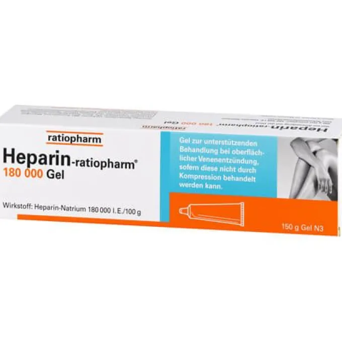 HEPARIN-RATIOPHARM 180.000 I.E. Gel 150 g