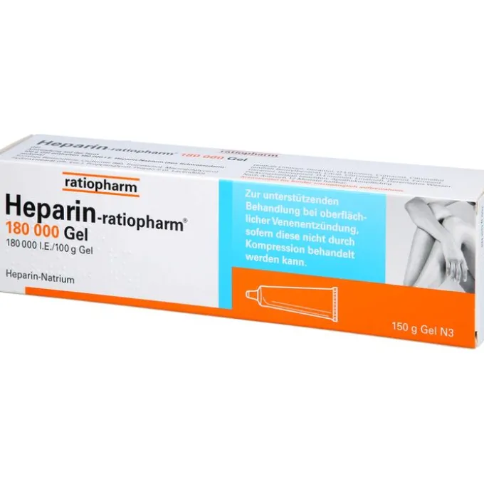 HEPARIN-RATIOPHARM 180.000 I.E. Gel 150 g