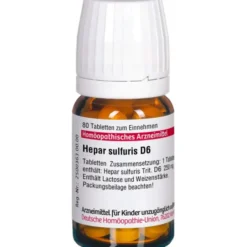 HEPAR SULFURIS D 6 Tabletten 80 St