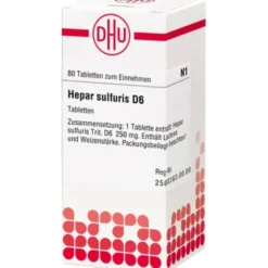 HEPAR SULFURIS D 6 Tabletten 80 St