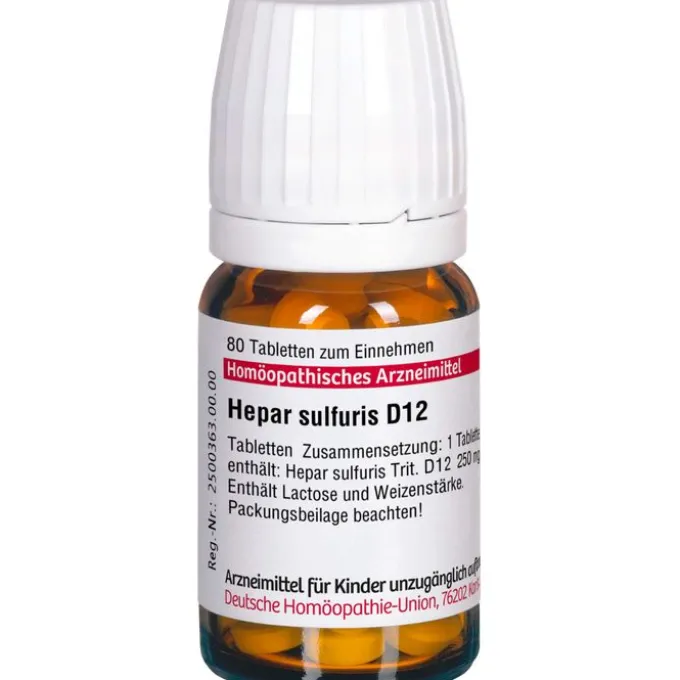 HEPAR SULFURIS D 12 Tabletten 80 St