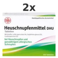 HEUSCHNUPFENMITTEL DHU Tabletten Set 2x100 St
