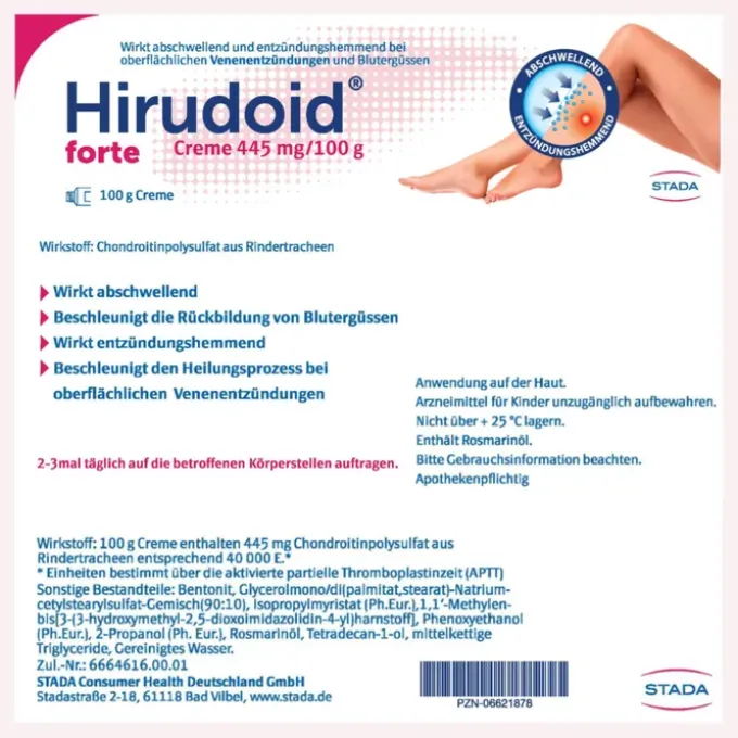 HIRUDOID forte Creme 445 mg/100 g 100 g