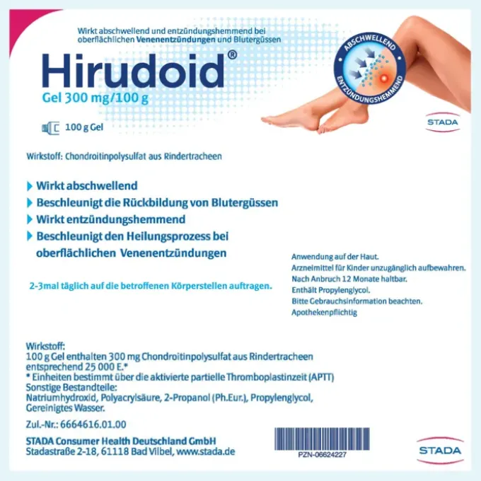 HIRUDOID Gel 300 mg/100 g 100 g