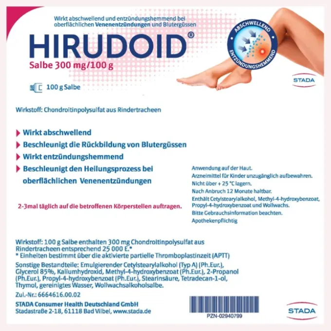 HIRUDOID Salbe 300 mg/100 g 100 g