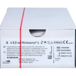 HISTOACRYL Gewebekleber farblos Ampullen 5X0,5 ml