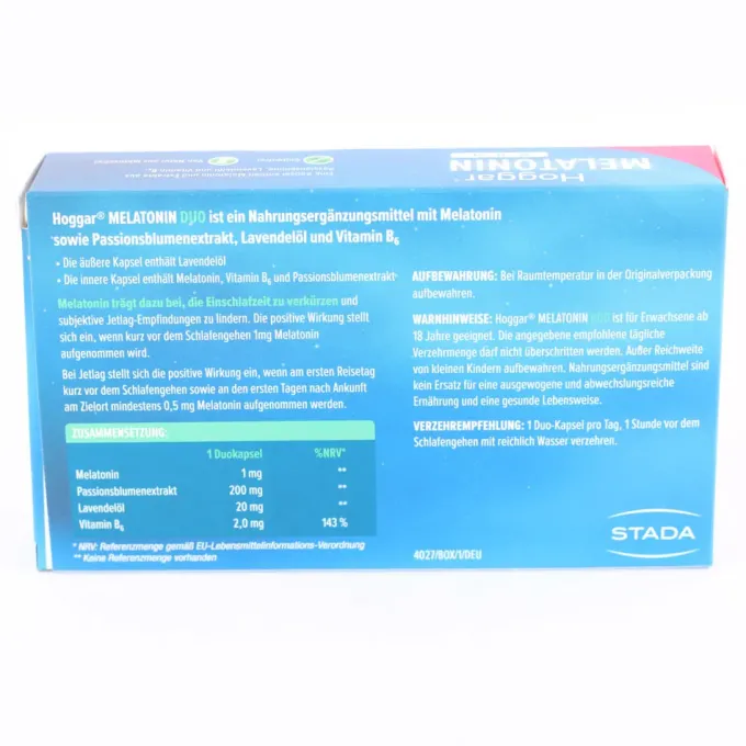 HOGGAR Melatonin DUO Einschlaf-Kapseln 30 Stück