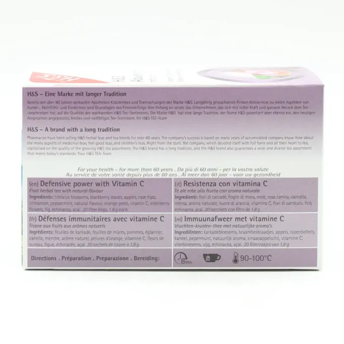 H&S Abwehrkraft mit Vitamin C Filterbeutel 20 Stück
