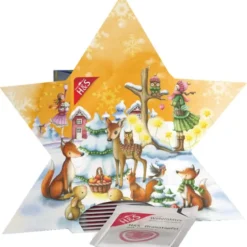 H&S Adventskalender Stern Filterbeutel 24 Stück