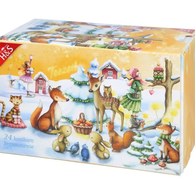 H&S Adventskalender Stern Filterbeutel 24 Stück