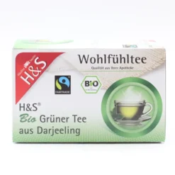 H&S Bio Grüner Tee aus Darjeeling Filterbeutel 20 Stück