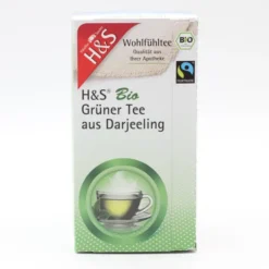 H&S Bio Grüner Tee aus Darjeeling Filterbeutel 20 Stück
