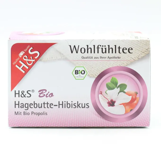 H&S Bio Hagebutte-Hibiskus Filterbeutel 20 Stück