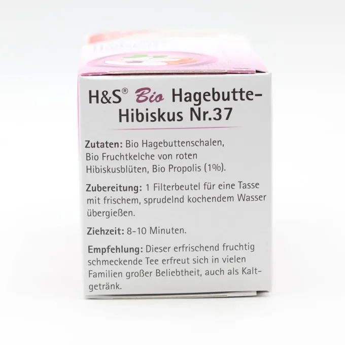 H&S Bio Hagebutte-Hibiskus Filterbeutel 20 Stück