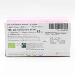 H&S Bio Hibiskusblüte Filterbeutel 20 Stück
