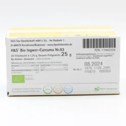 H&S Bio Ingwer-Curcuma Filterbeutel 20 Stück