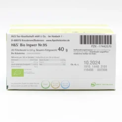 H&S Bio Ingwer Filterbeutel 20 Stück