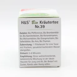 H&S Bio Kräutertee Filterbeutel 20 Stück