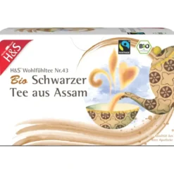 H&S Bio Schwarzer Tee aus Assam Filterbeutel 20 Stück