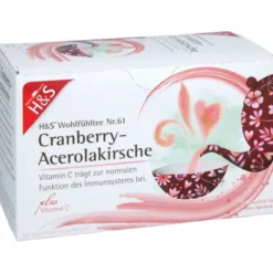 H&S Cranberry-Acerolakirsche mit Vitamin C Fbtl. 20 Stück