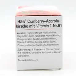 H&S Cranberry-Acerolakirsche mit Vitamin C Fbtl. 20 Stück