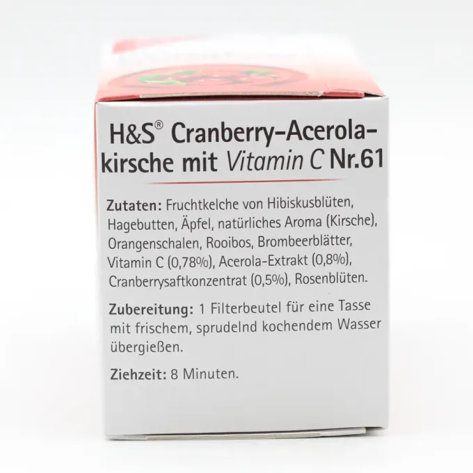 H&S Cranberry-Acerolakirsche mit Vitamin C Fbtl. 20 Stück