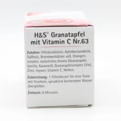 H&S Granatapfel mit Vitamin C Filterbeutel 20 Stück