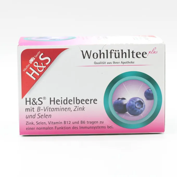 H&S Heidelbeere m.B-Vitaminen Zink und Selen Fbtl. 20 Stück
