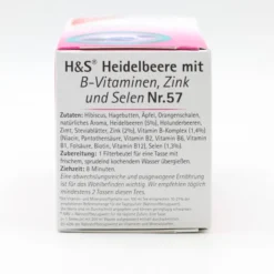 H&S Heidelbeere m.B-Vitaminen Zink und Selen Fbtl. 20 Stück