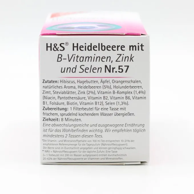 H&S Heidelbeere m.B-Vitaminen Zink und Selen Fbtl. 20 Stück