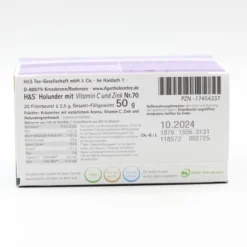 H&S Holunder m.Vitamin C und Zink Filterbeutel 20 Stück