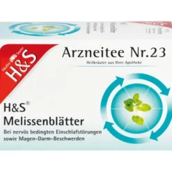 H&S Melissenblätter Filterbeutel 20X1,5 g
