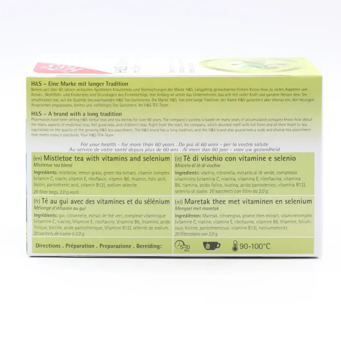 H&S Misteltee mit Selen und Vitaminen Filterbeutel 20 Stück