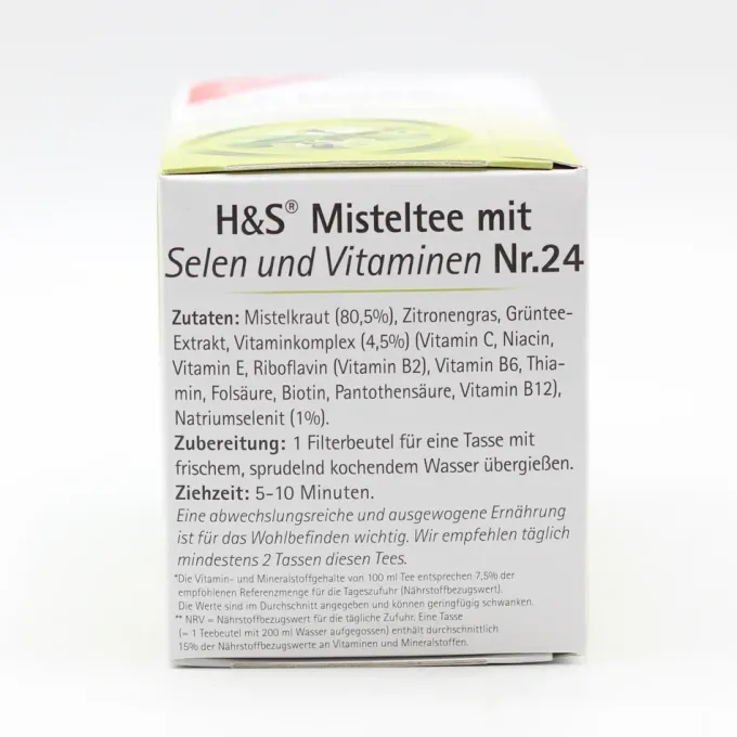 H&S Misteltee mit Selen und Vitaminen Filterbeutel 20 Stück