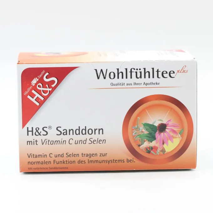 H&S Sanddorn m.Vitamin C und Selen Filterbeutel 20 Stück