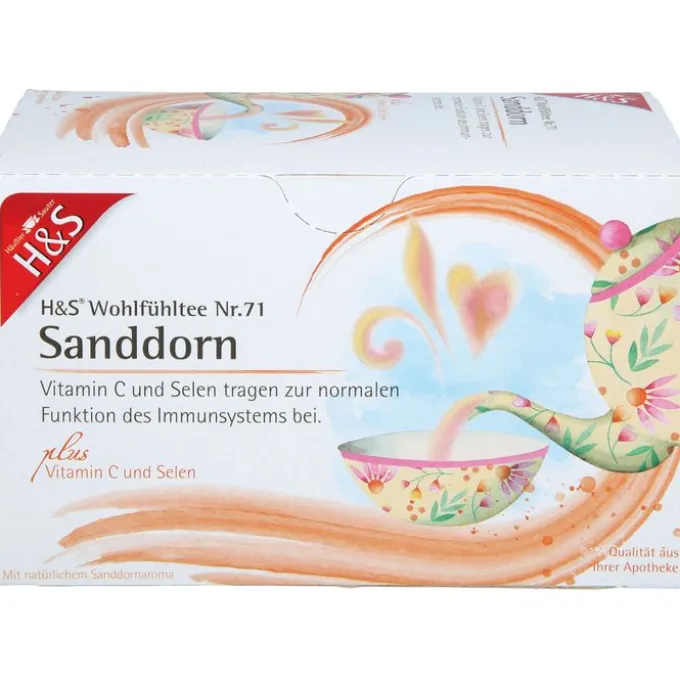 H&S Sanddorn m.Vitamin C und Selen Filterbeutel 20 Stück