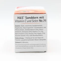 H&S Sanddorn m.Vitamin C und Selen Filterbeutel 20 Stück