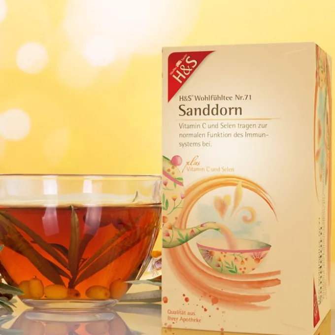 H&S Sanddorn m.Vitamin C und Selen Filterbeutel 20 Stück