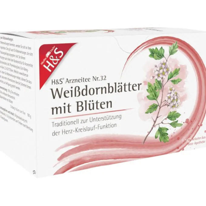 H&S Weißdornblätter mit Blüten Filterbeutel 32 g