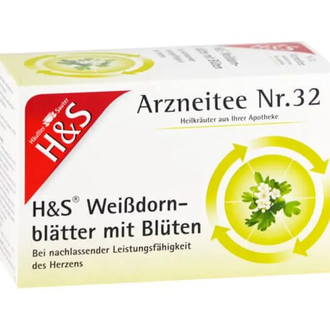 H&S Weißdornblätter mit Blüten Filterbeutel 32 g