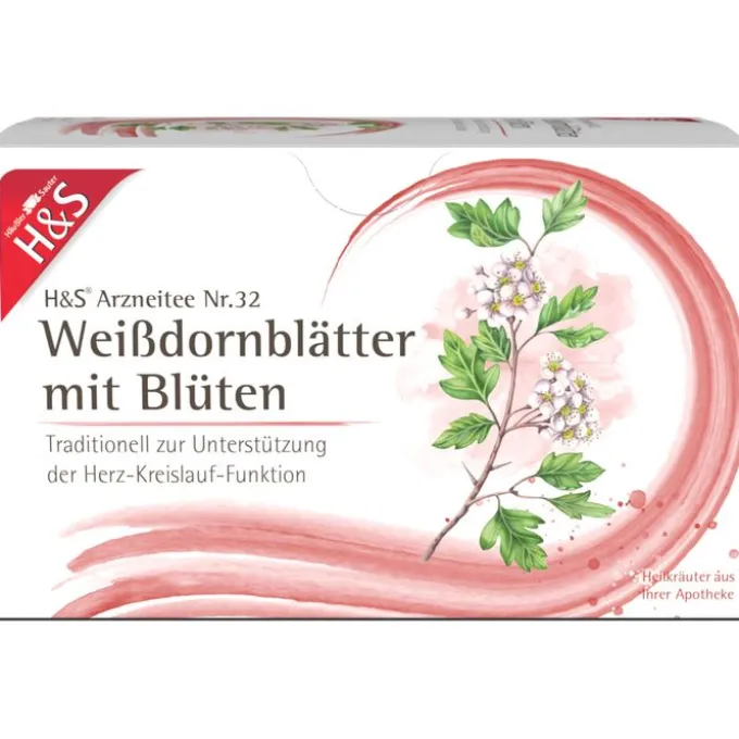 H&S Weißdornblätter mit Blüten Filterbeutel 32 g