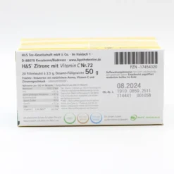 H&S Zitrone mit Vitamin C Filterbeutel 20 Stück